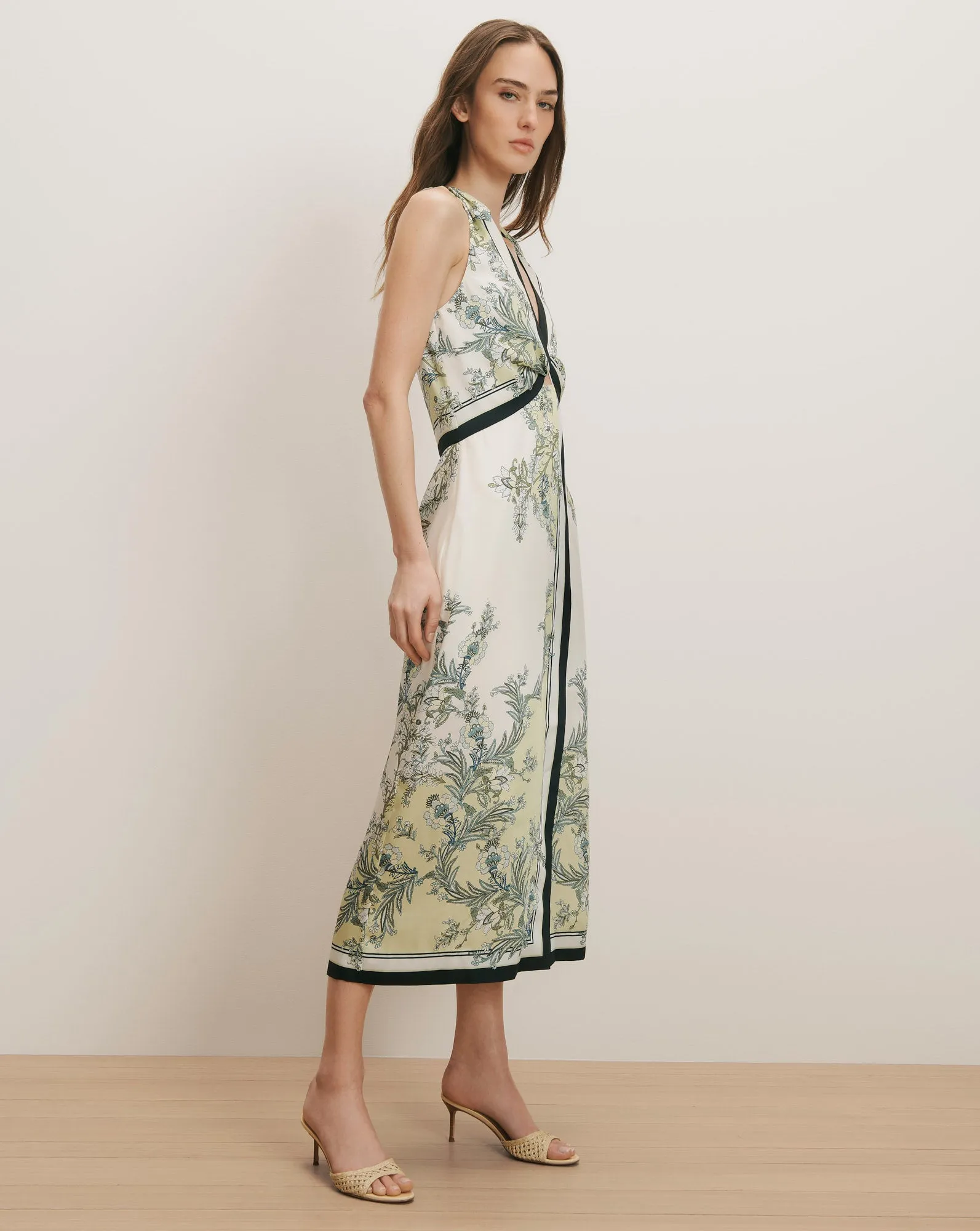 Kaliza Scarf-Print Midi Dress sold by Veronica Beard product image thumbnail 2