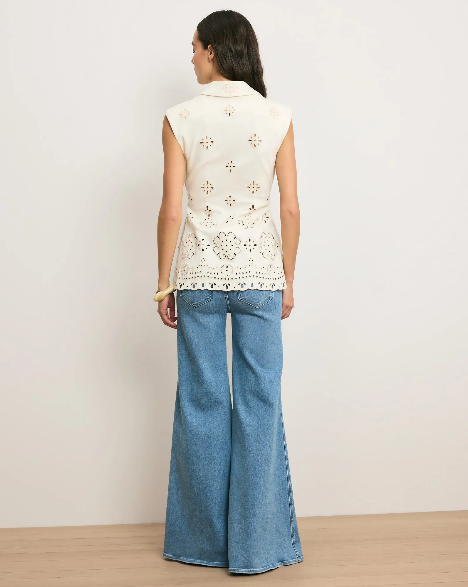 Townes Eyelet Vest sold by Veronica Beard product image thumbnail 4