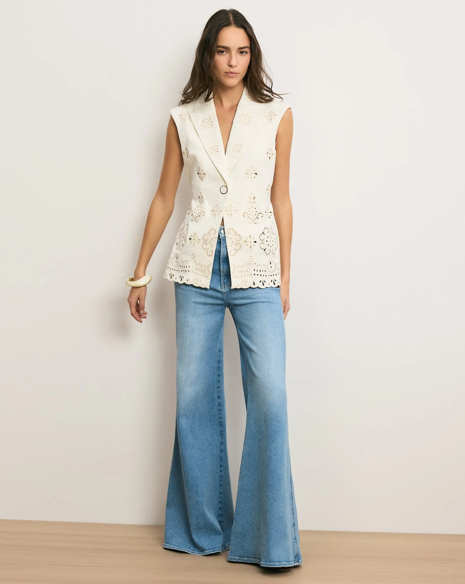 Townes Eyelet Vest sold by Veronica Beard product image thumbnail 2