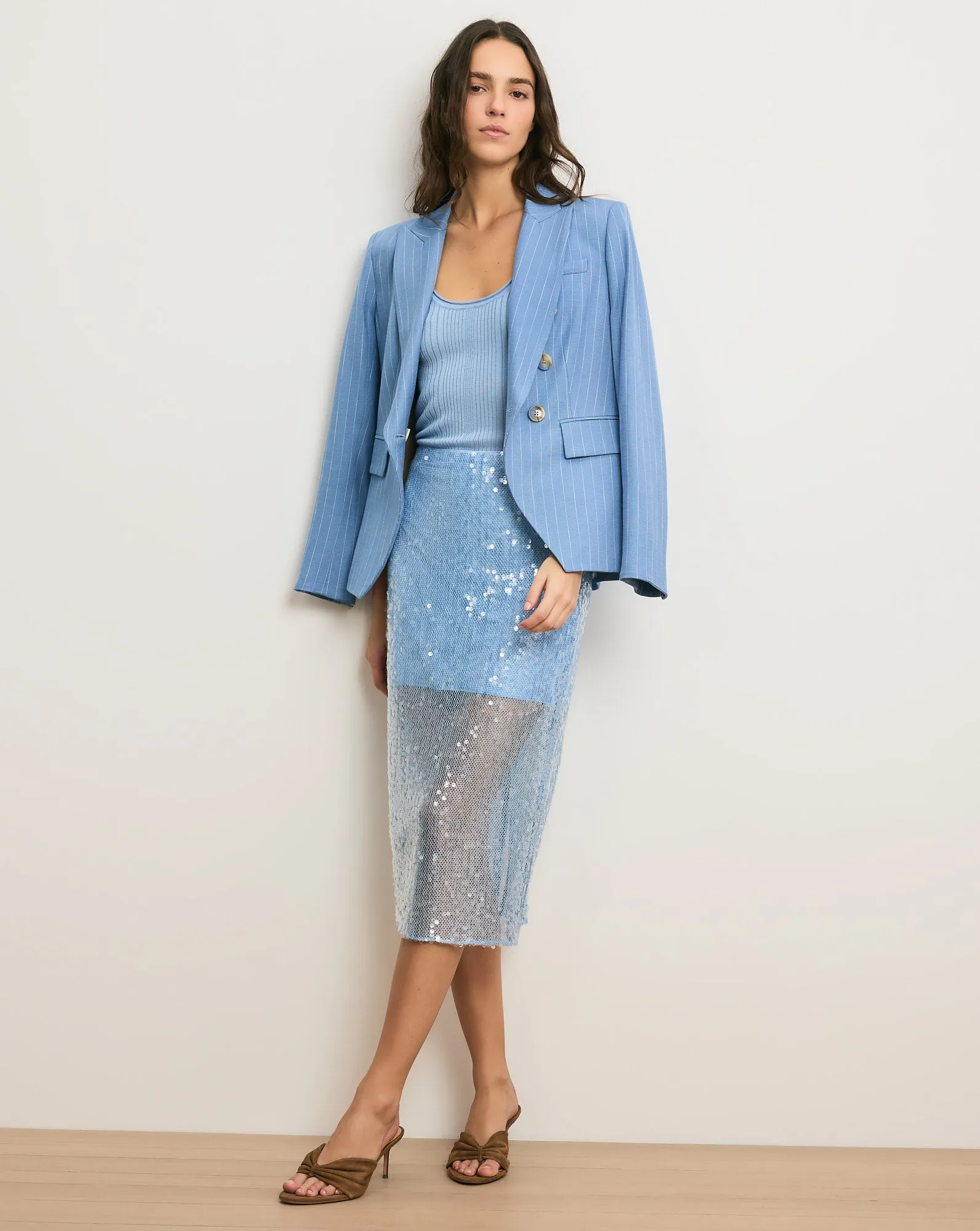 Allora Sequin Midi Skirt sold by Veronica Beard