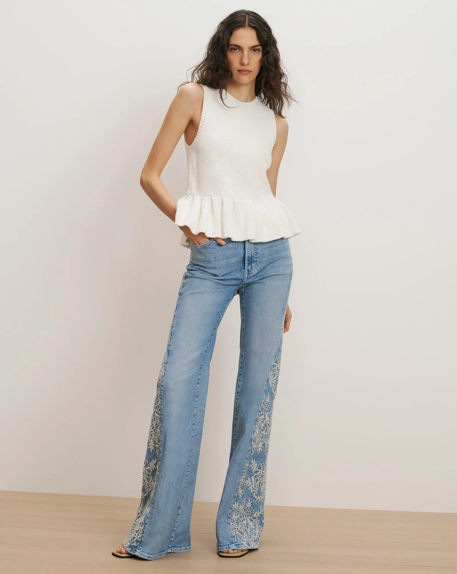 Nemyah Peplum Tank Top sold by Veronica Beard product image thumbnail 2