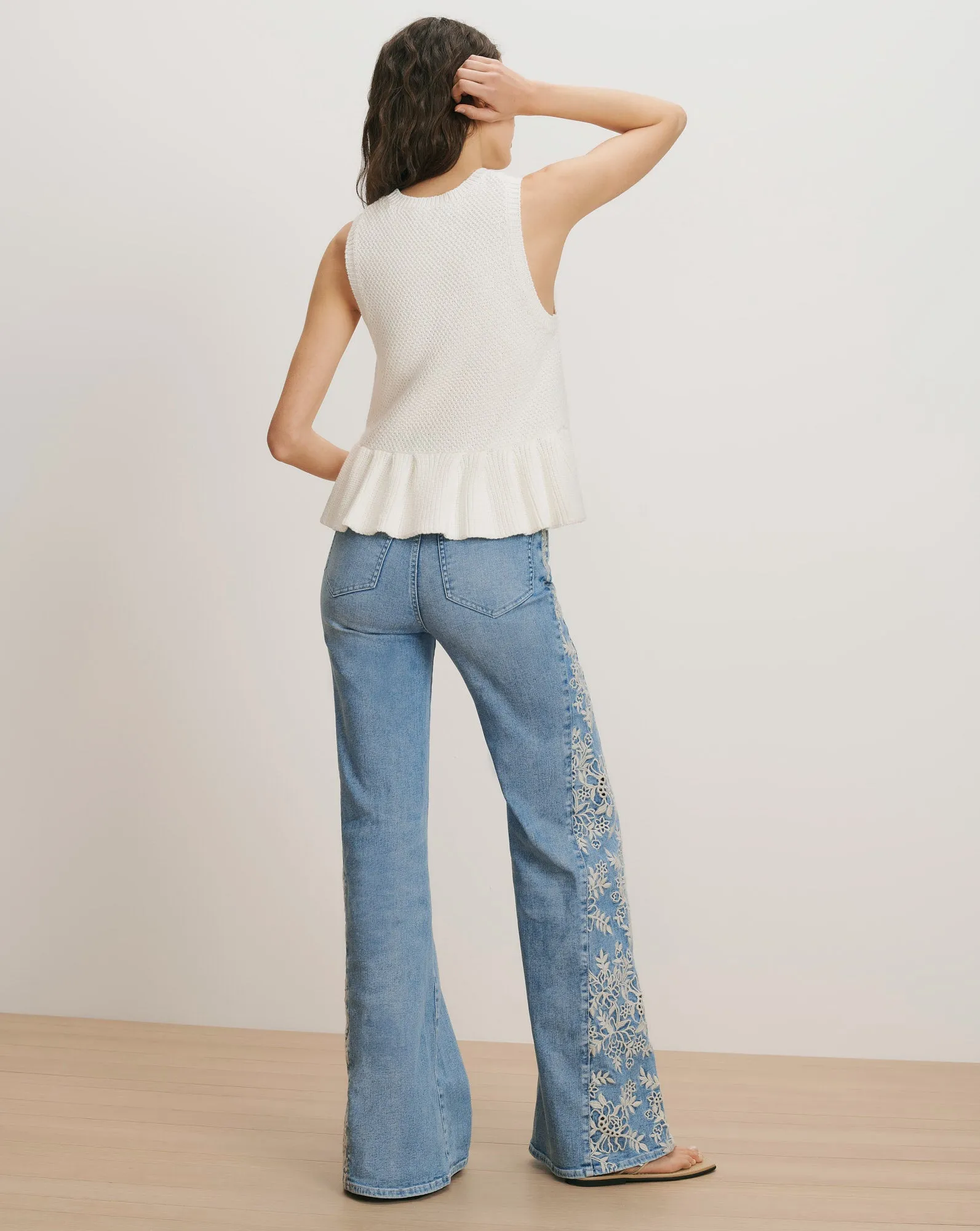 Nemyah Peplum Tank Top sold by Veronica Beard product image thumbnail 4