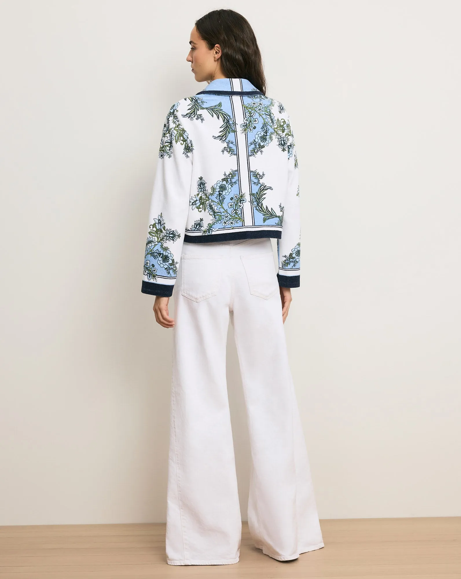 Novelle Terry Button-Down Shirt sold by Veronica Beard product image thumbnail 4