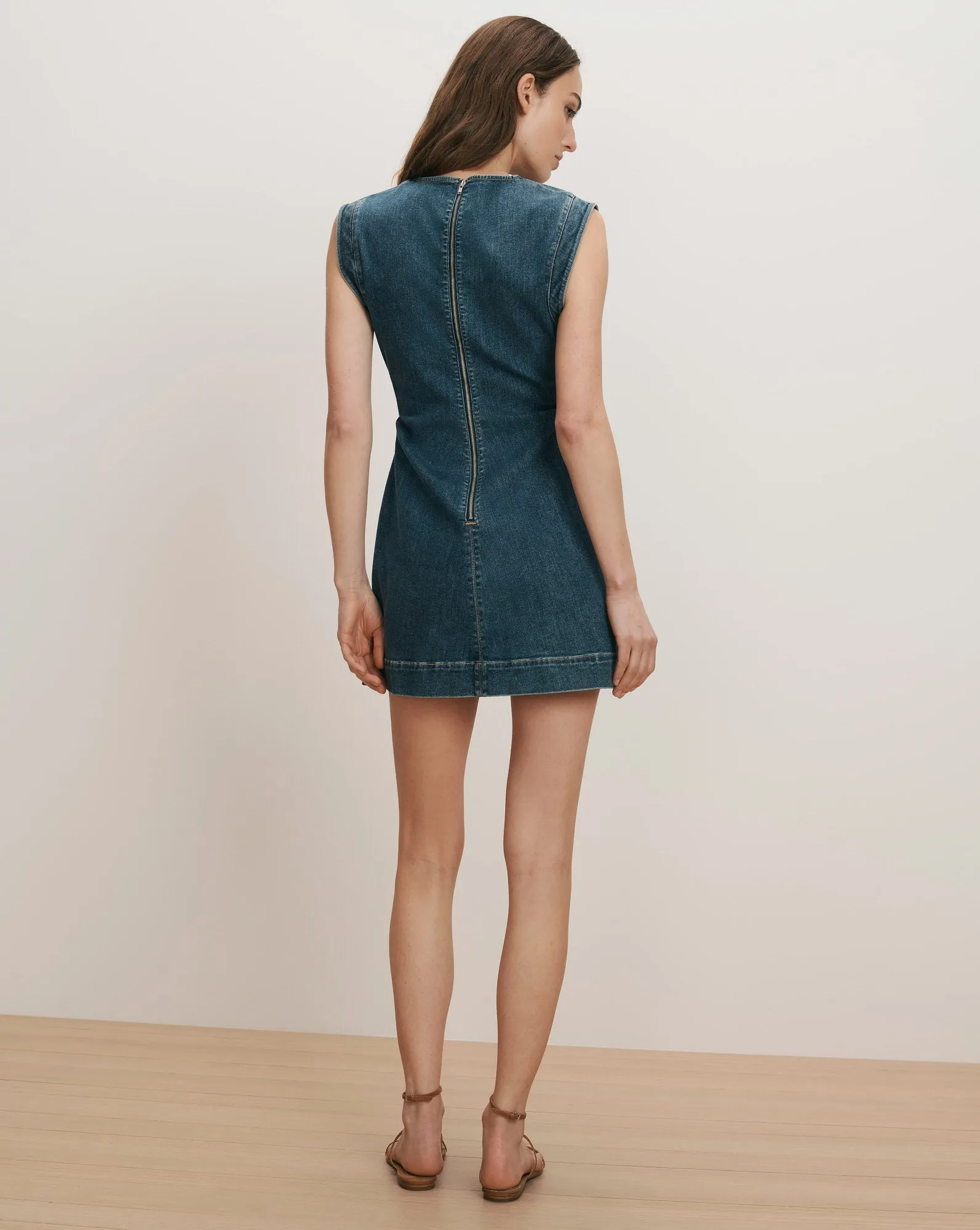 Imara Denim Mini Dress sold by Veronica Beard product image thumbnail 5
