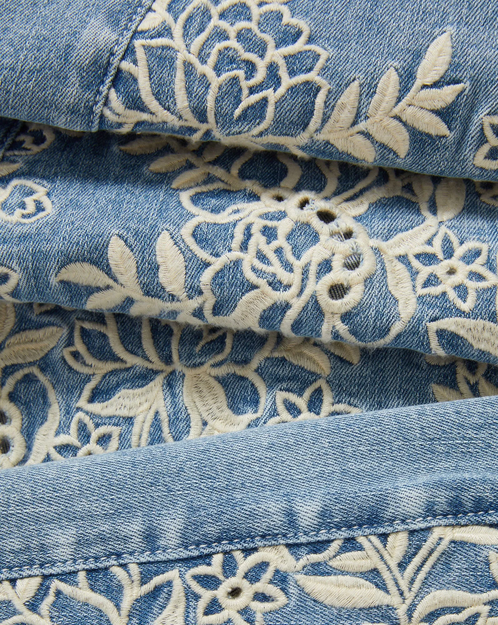 Joplin Embroidered Flare Jean sold by Veronica Beard product image thumbnail 4