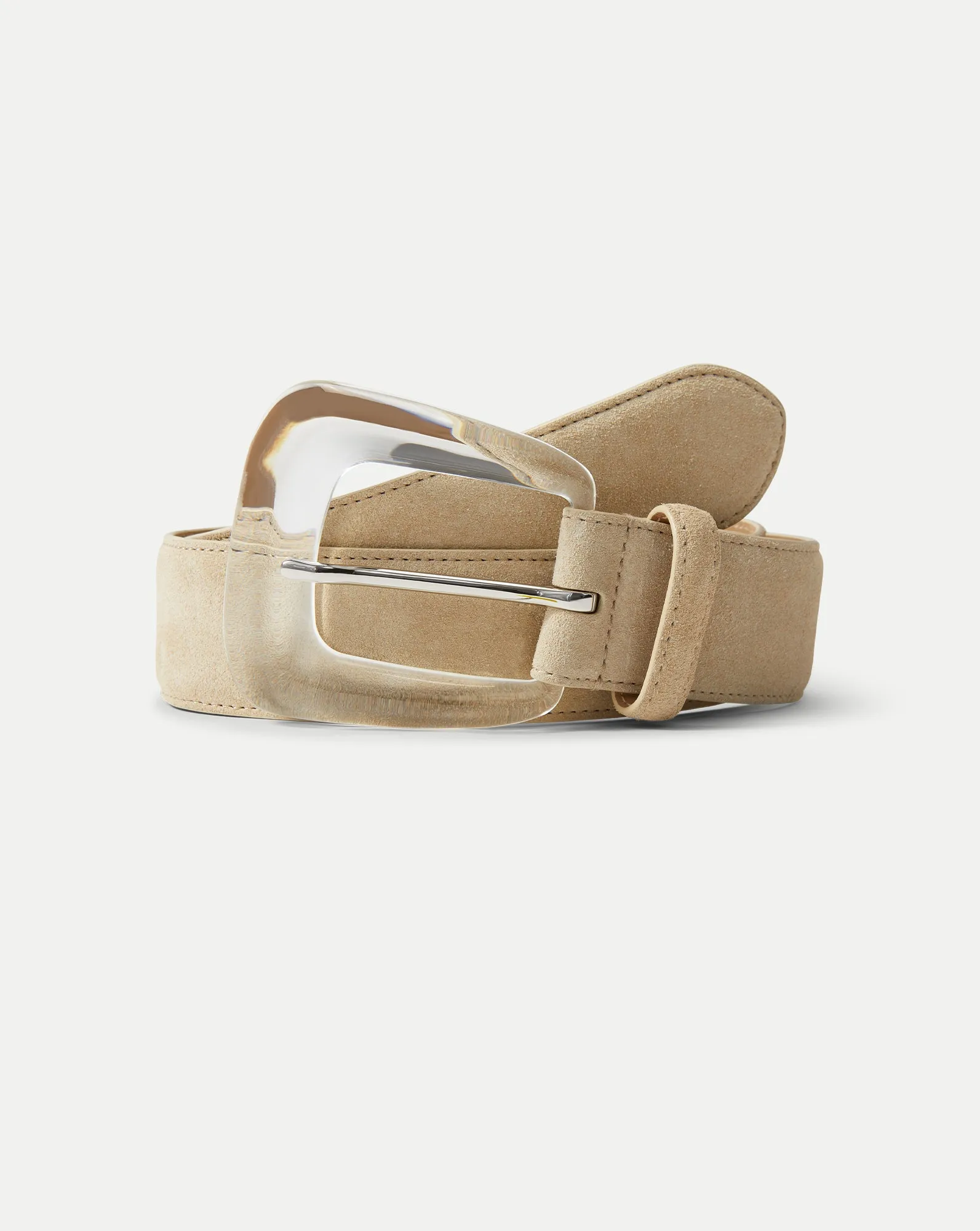 Arch Resin-Buckle Suede Belt sold by Veronica Beard product image thumbnail 3