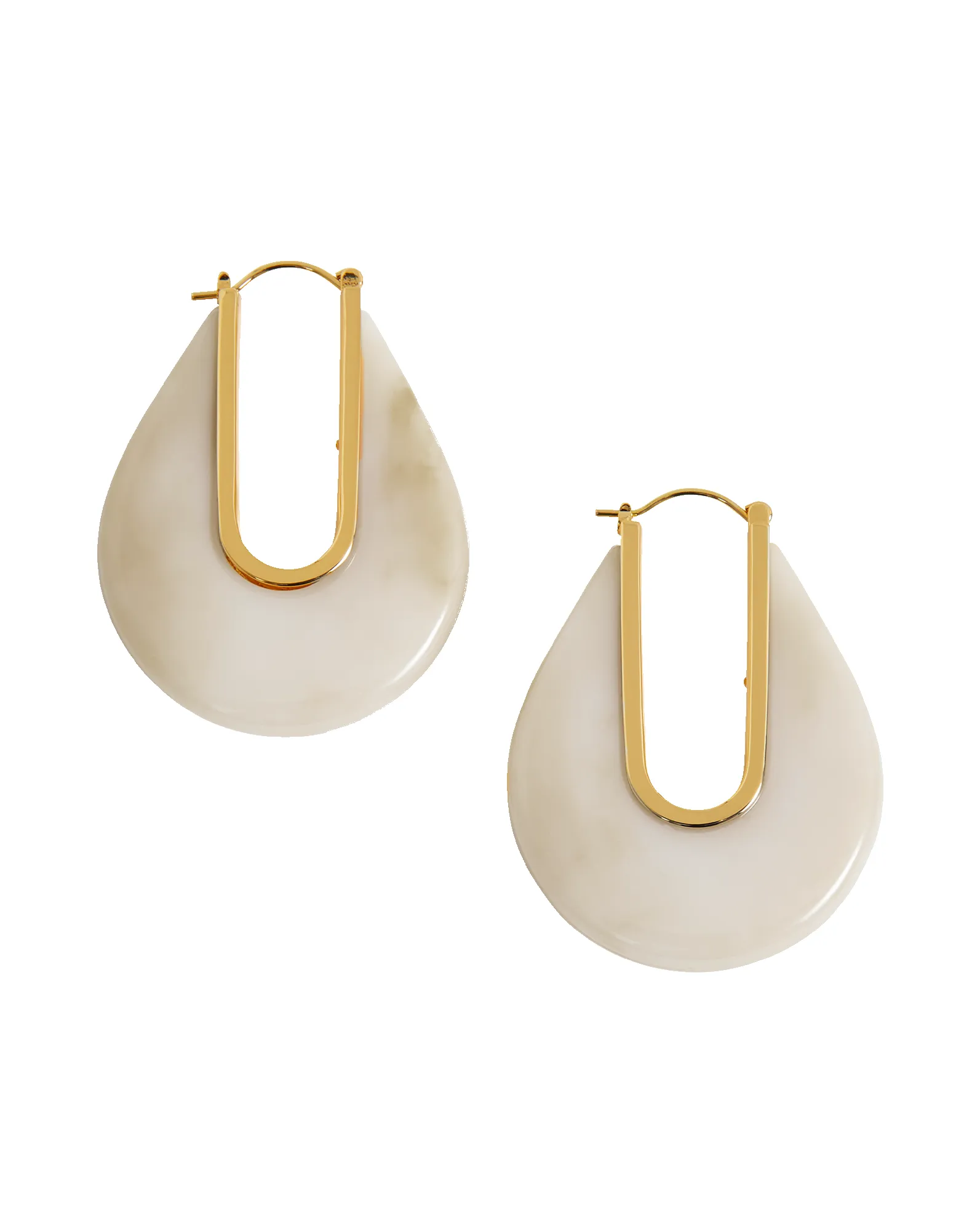 Resin Drop Hoop Earring sold by Veronica Beard product image thumbnail 5