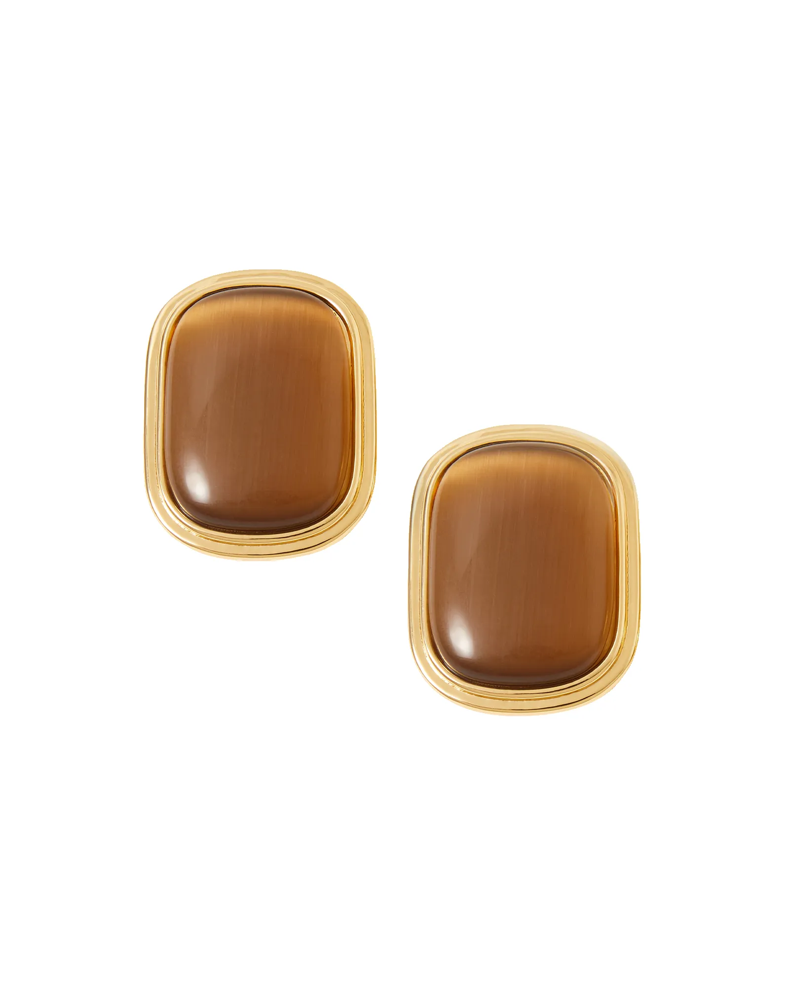 Cat’s Eye Stone Earring sold by Veronica Beard product image thumbnail 4