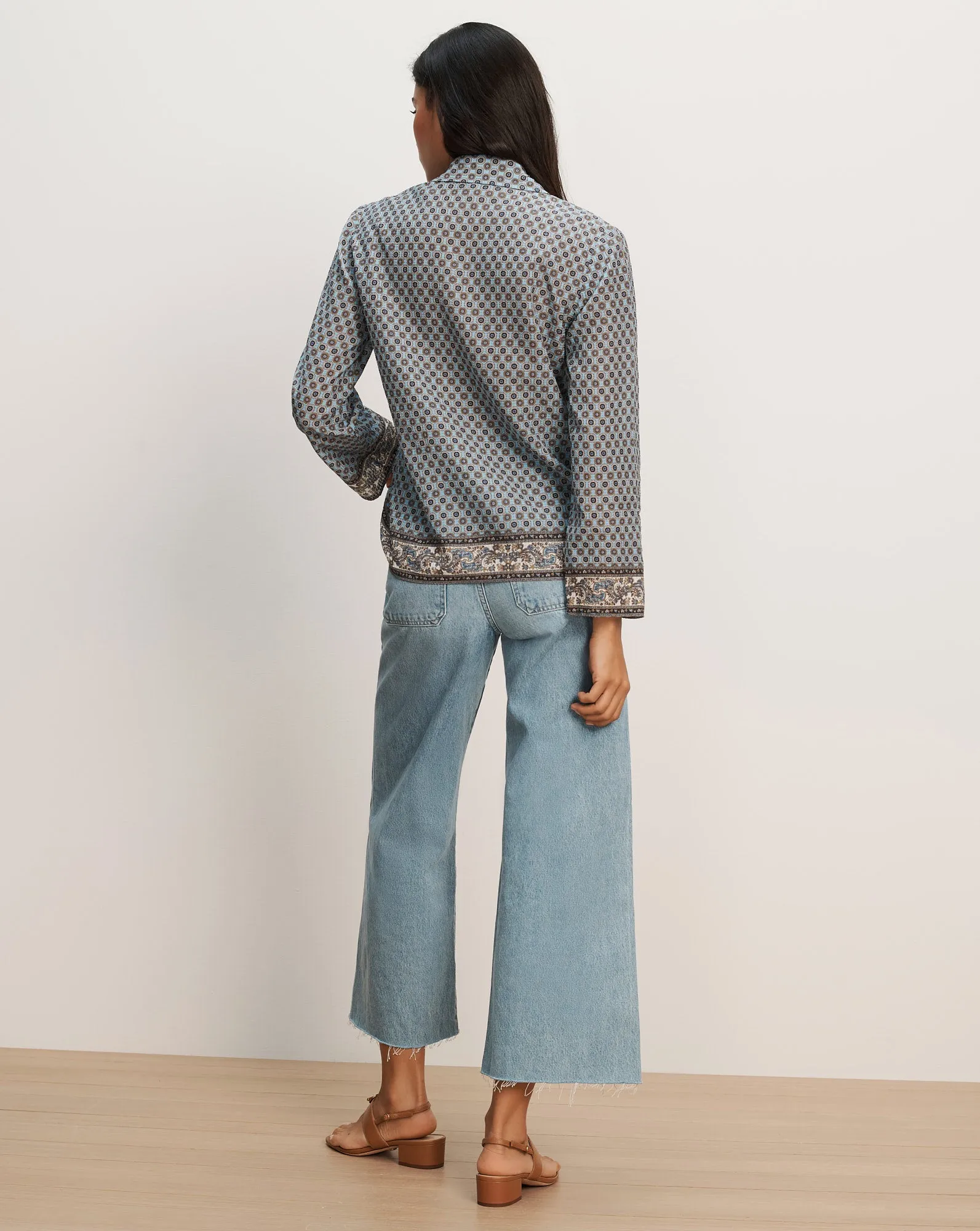 Eva Scarf-Print Blouse sold by Veronica Beard product image thumbnail 3