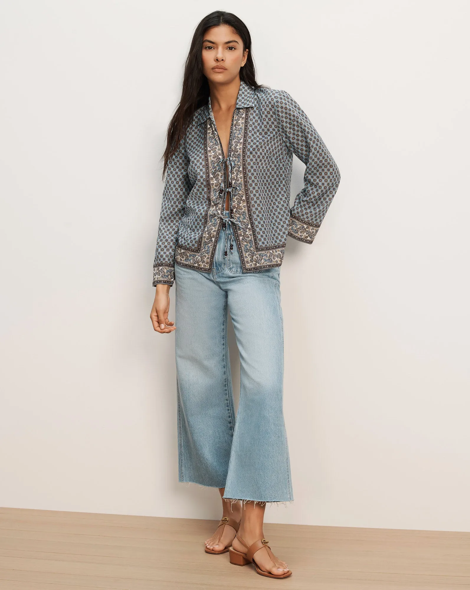 Eva Scarf-Print Blouse sold by Veronica Beard product image thumbnail 2