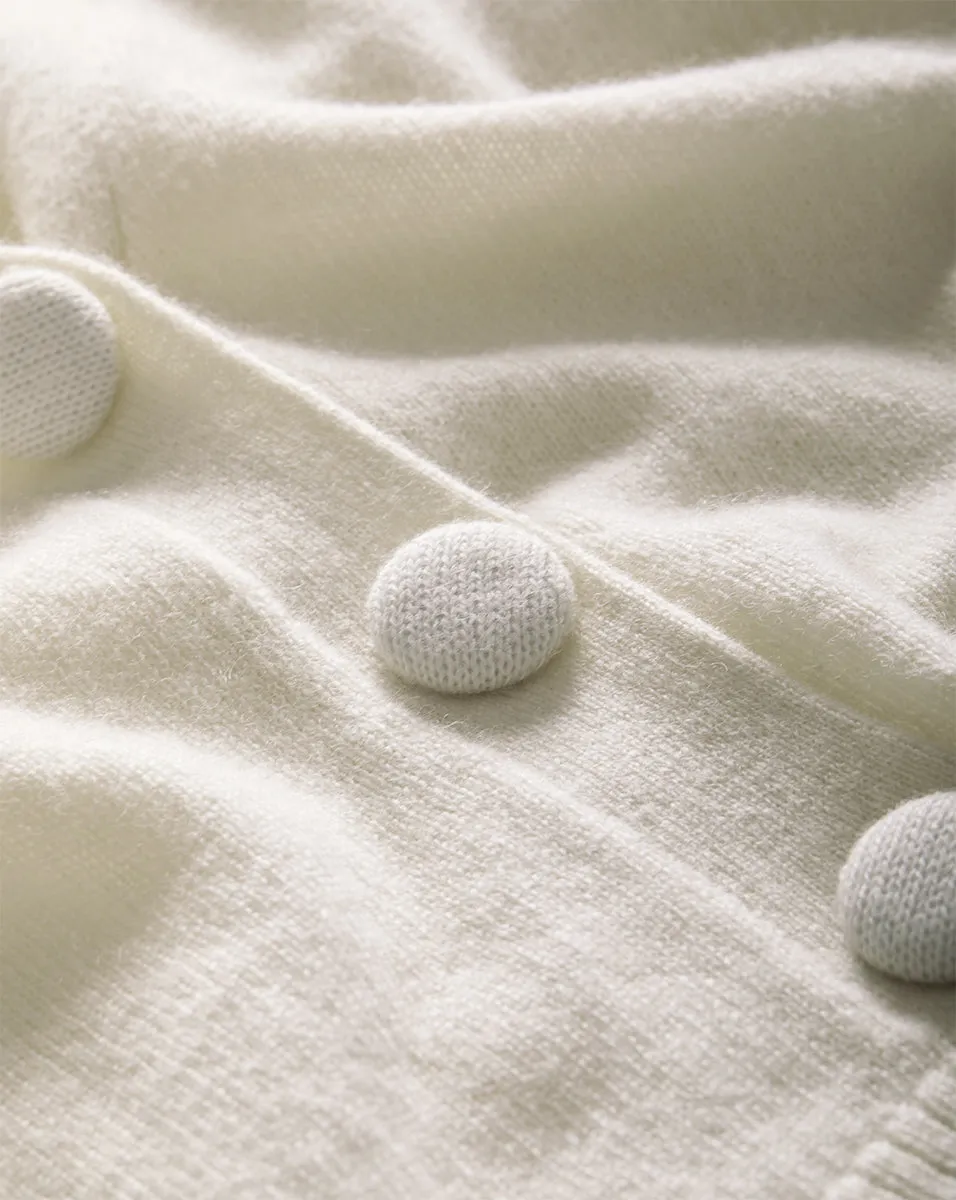 Solene Short-Sleeve Cashmere Cardigan sold by Veronica Beard product image thumbnail 3