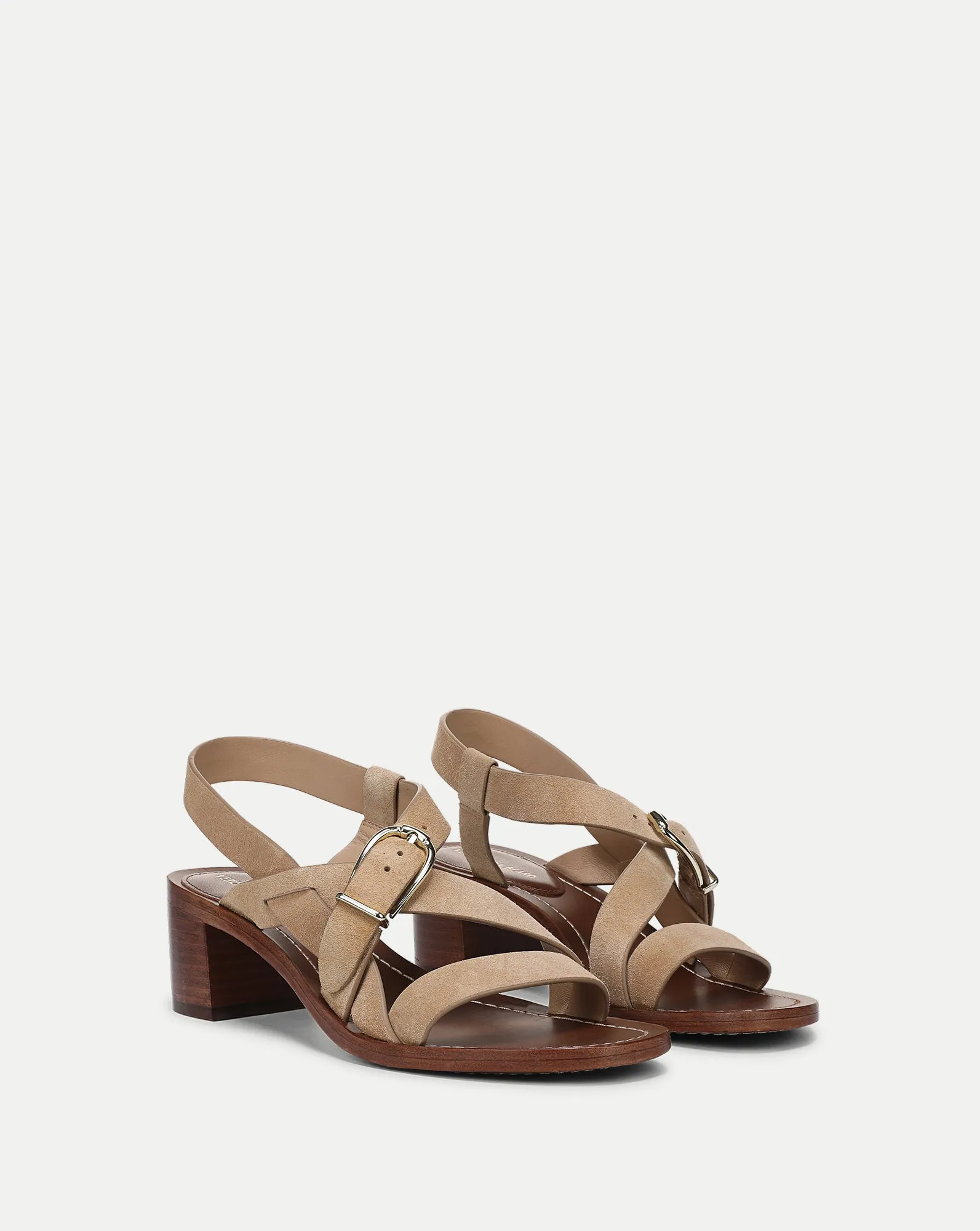 Etta Suede Mid-Heel Sandal sold by Veronica Beard product image thumbnail 3