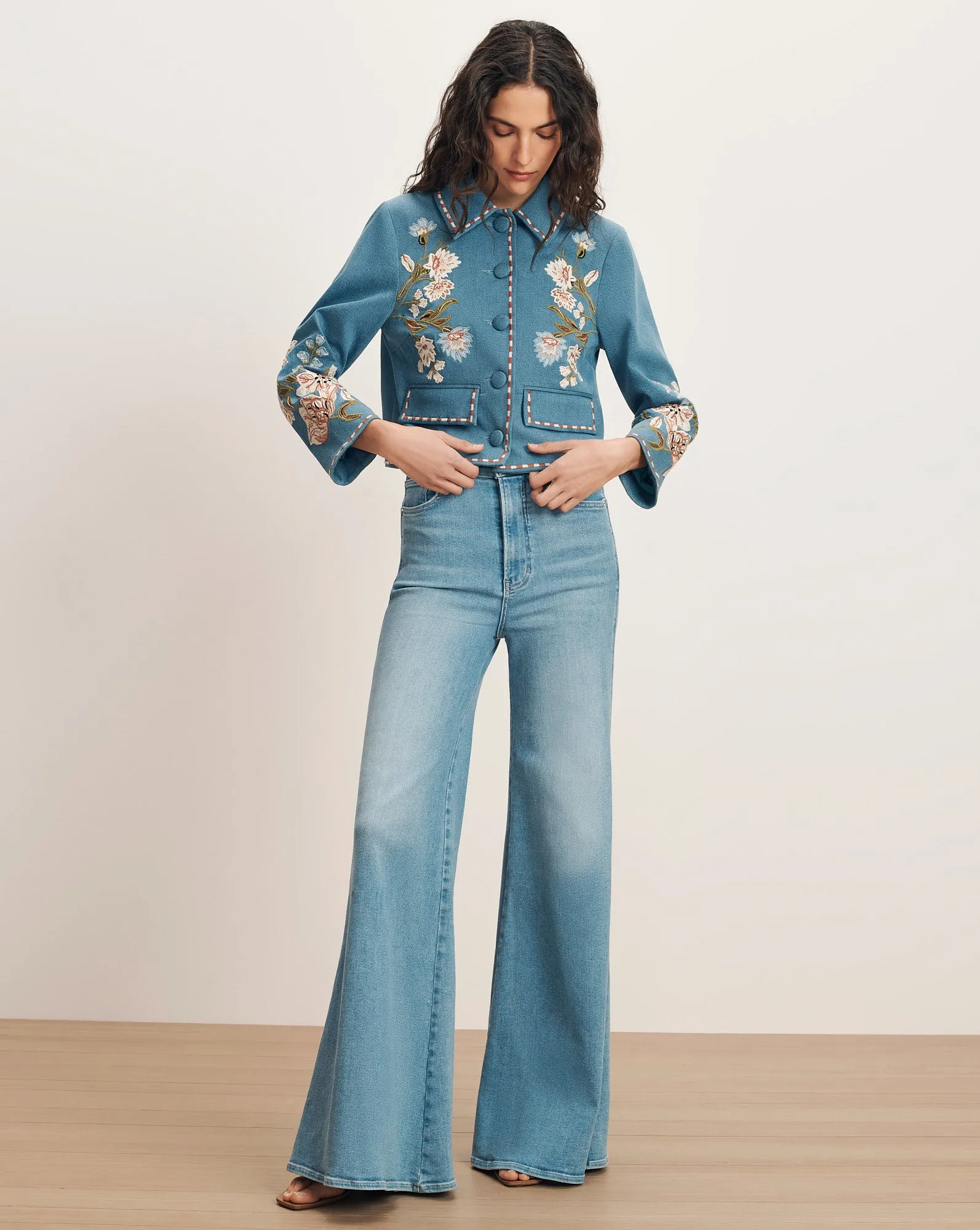 Vikaria Embroidered Jacket sold by Veronica Beard product image thumbnail 2