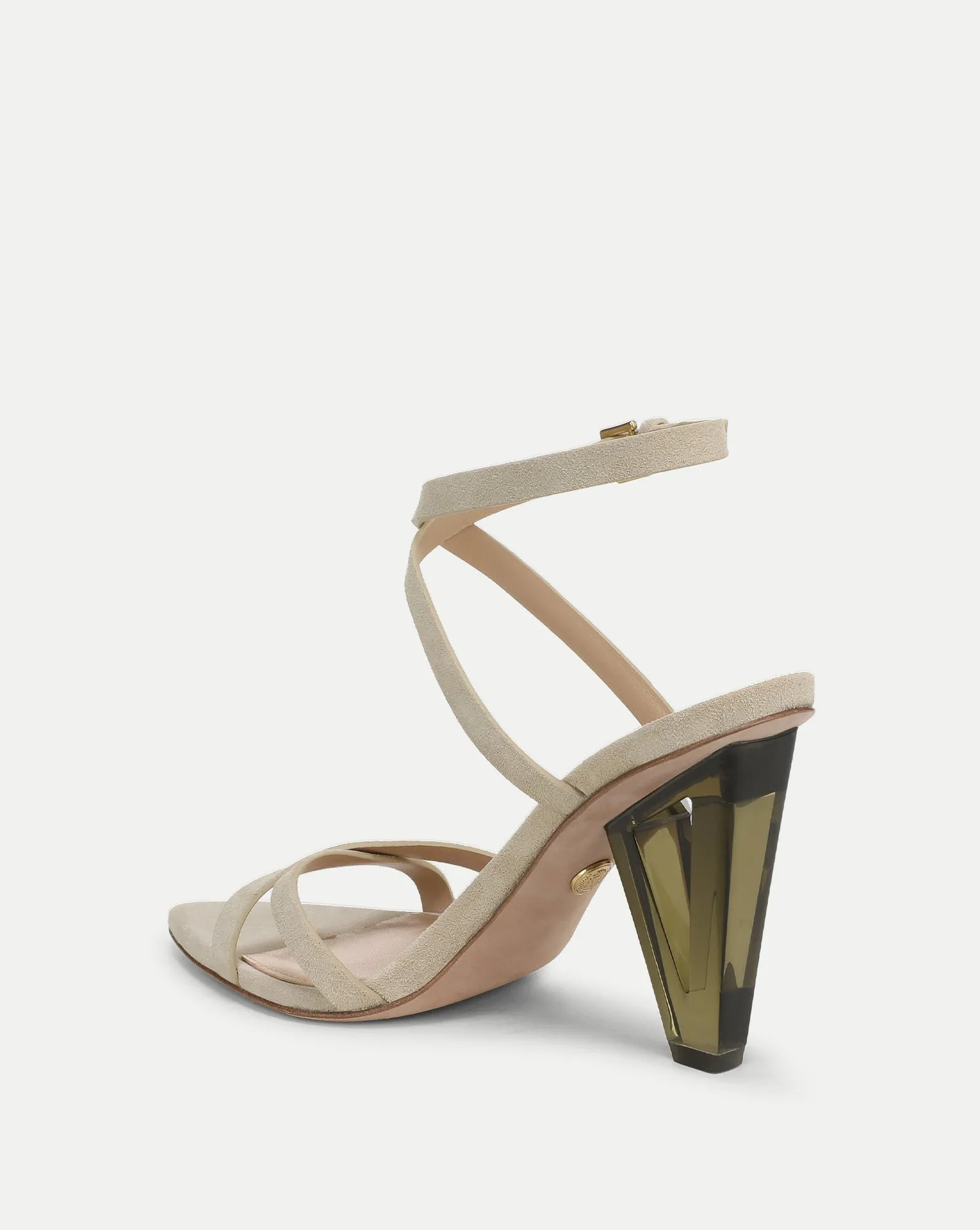 Lanaya Suede Ankle-Wrap Sandal sold by Veronica Beard product image thumbnail 5