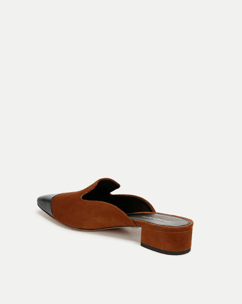 Cecile Suede Cap-Toe Mule sold by Veronica Beard product image thumbnail 4