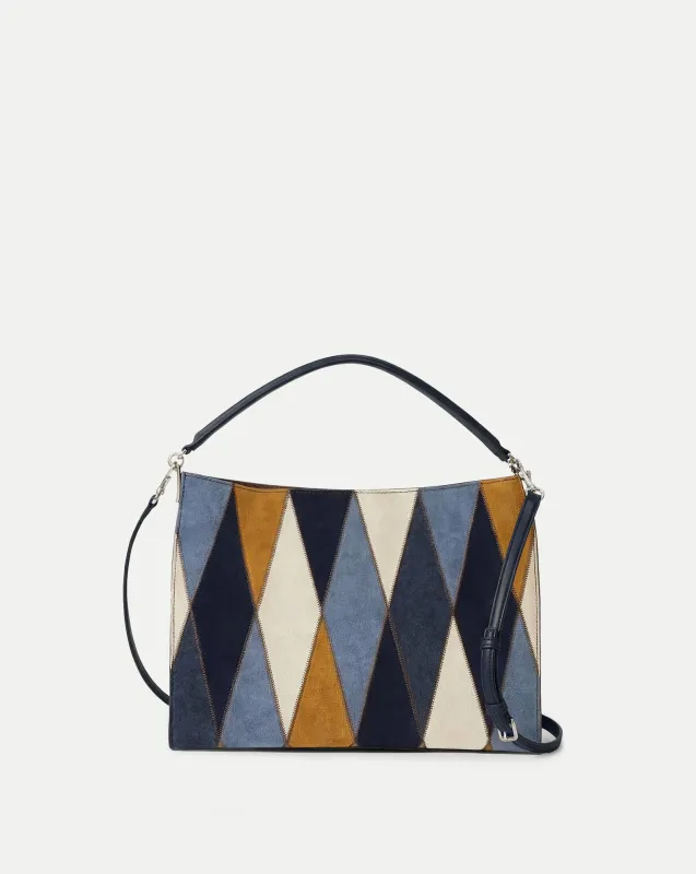 Vida Patchwork Shoulder Bag sold by Veronica Beard