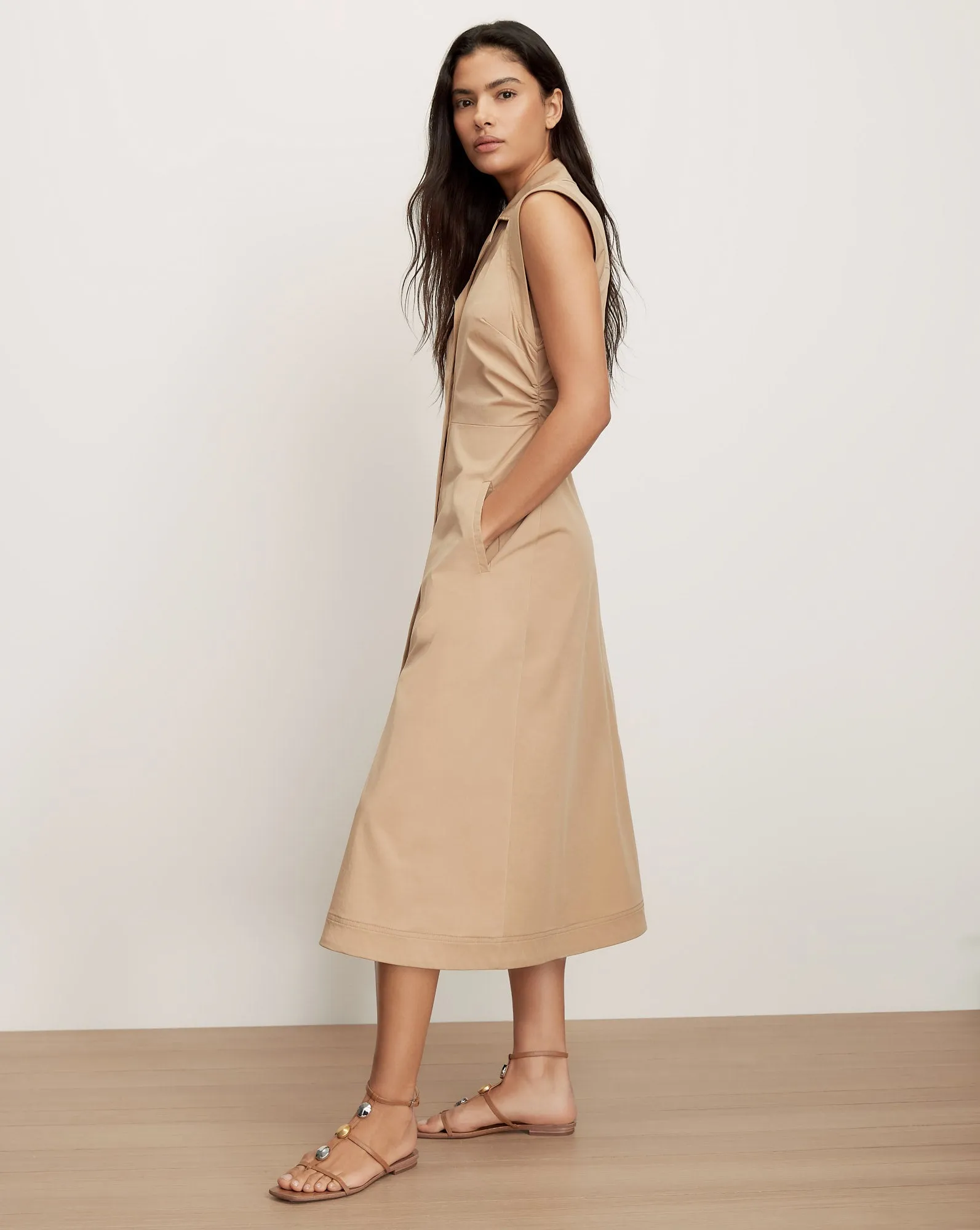 Orla Midi Shirtdress sold by Veronica Beard product image thumbnail 2