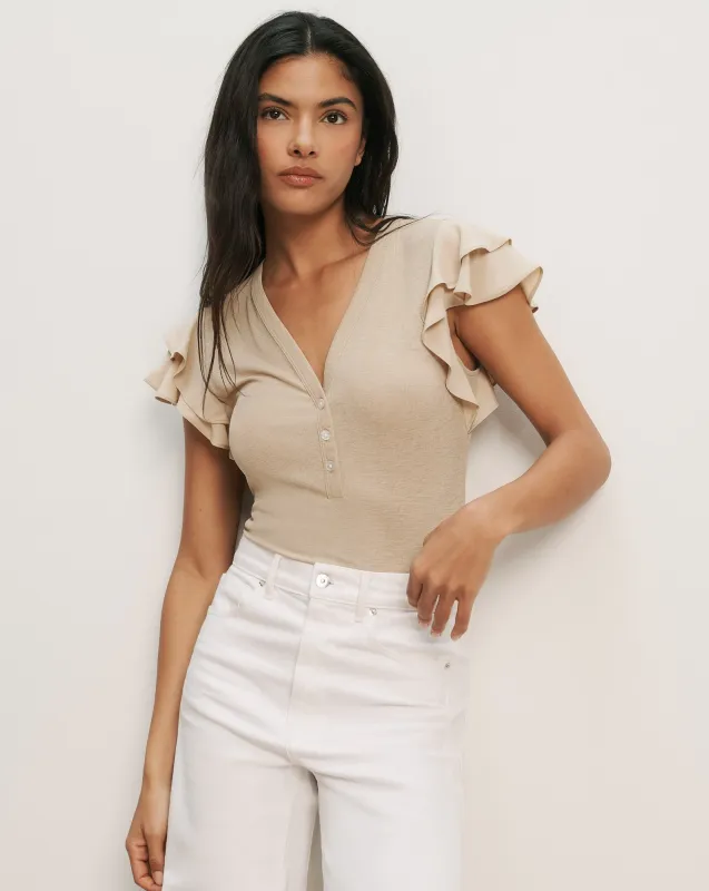 Aphrodite Mixed-Media Top made by Veronica Beard