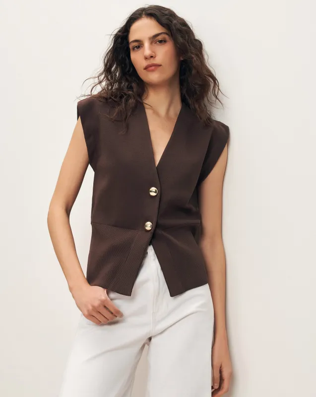 Isador Knit Vest made by Veronica Beard