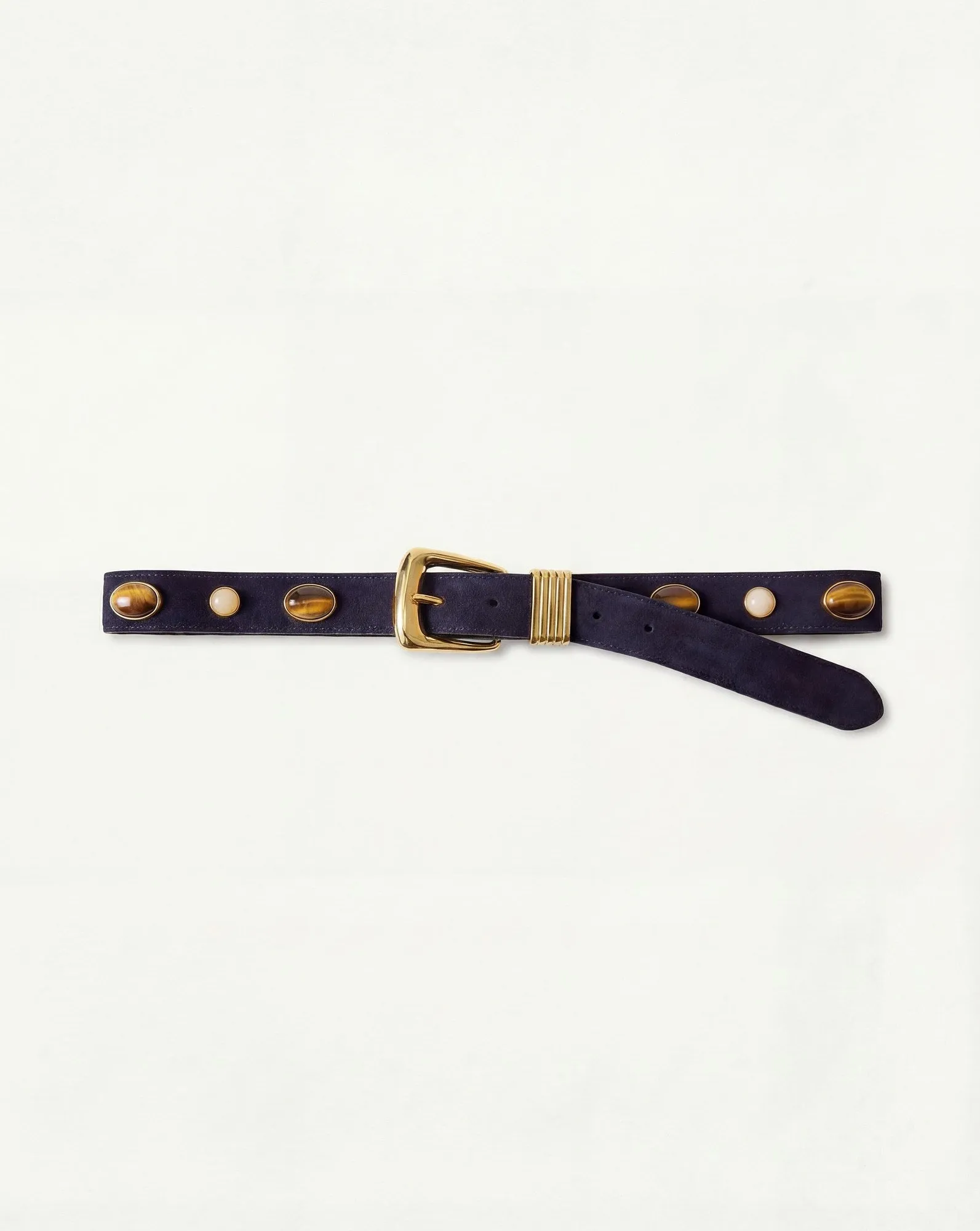 Arch Embellished Suede Belt sold by Veronica Beard