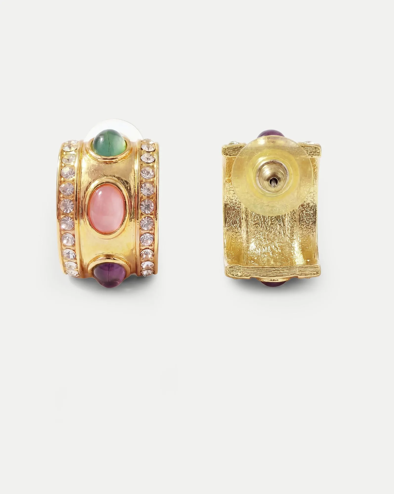 Vintage Cabochon Crest Earrings sold by Veronica Beard product image thumbnail 3