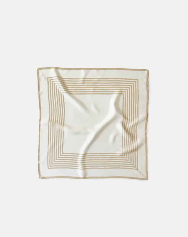 Silk Striped Scarf made by Veronica Beard