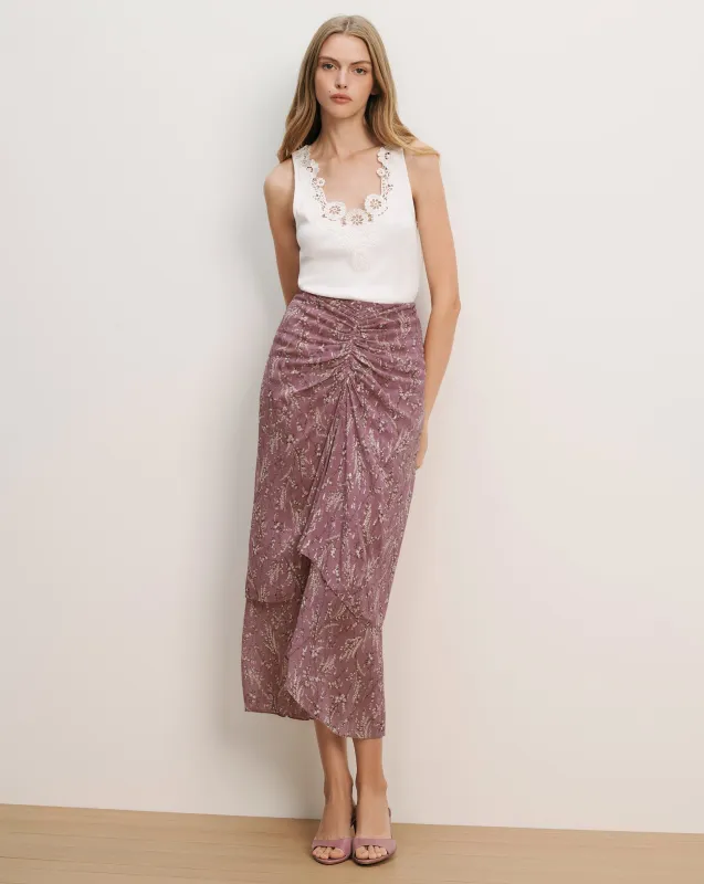 Sira Floral Midi Skirt made by Veronica Beard