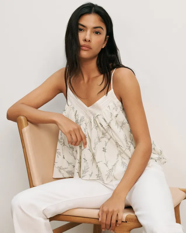 Mariale Floral Tank Top made by Veronica Beard