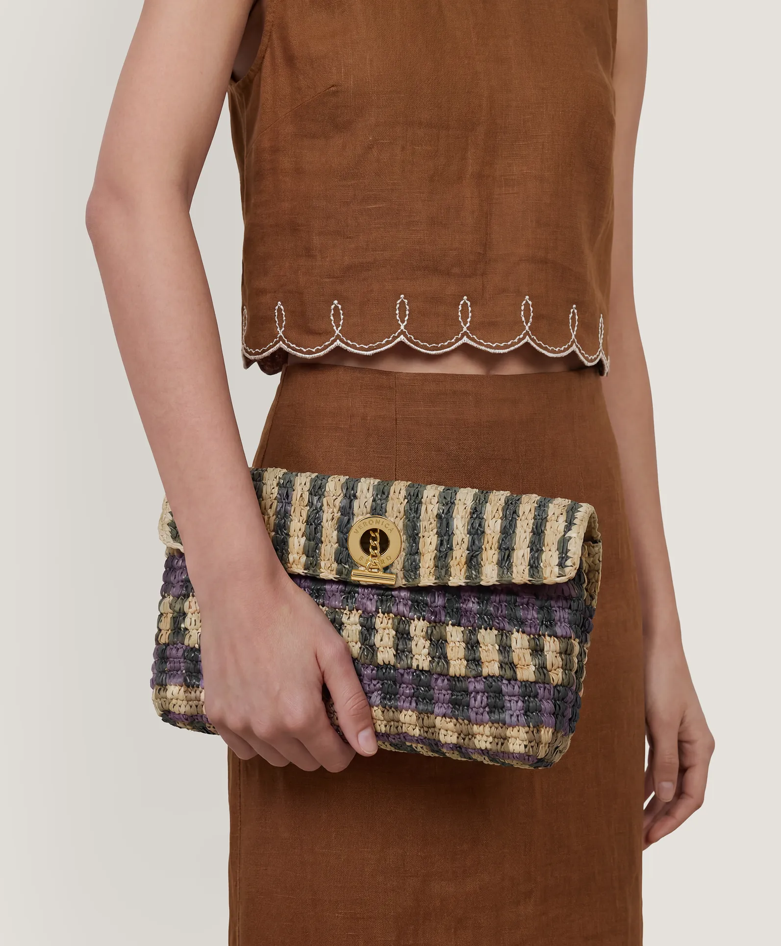 Raffia Anchor Clutch sold by Veronica Beard product image thumbnail 2