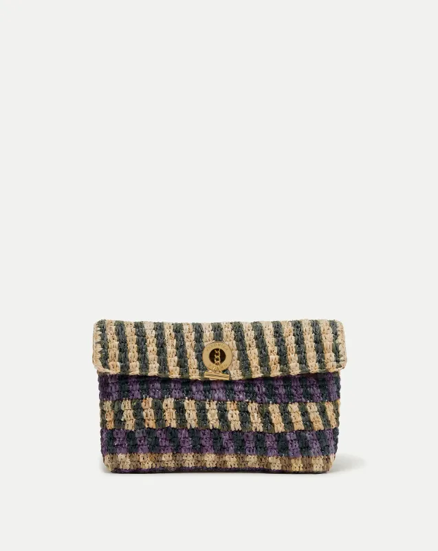 Raffia Anchor Clutch made by Veronica Beard