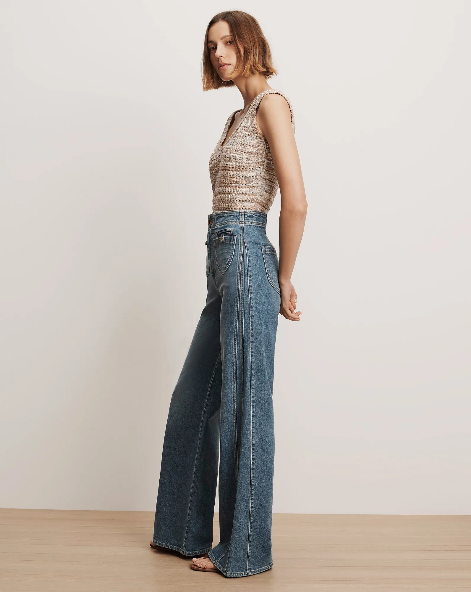 Taylor Godet Wide-Leg Jean sold by Veronica Beard product image thumbnail 3