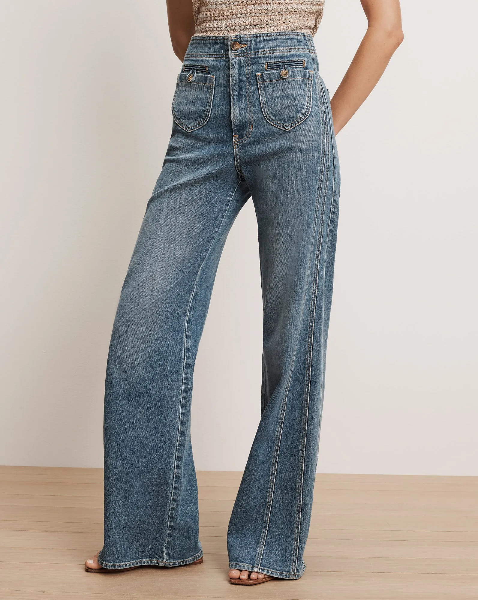 Taylor Godet Wide-Leg Jean sold by Veronica Beard product image thumbnail 2