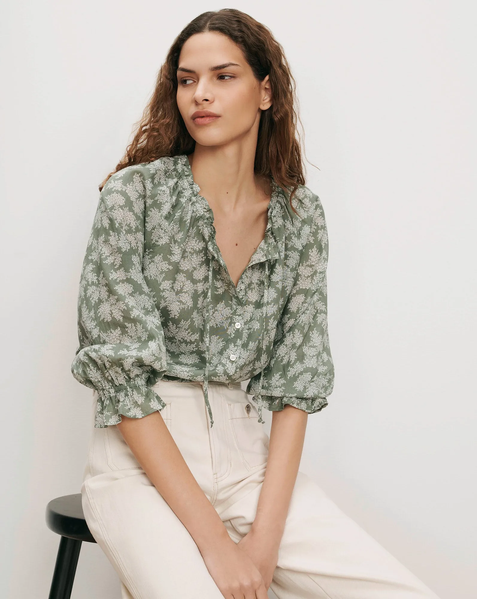 Williamsen Floral Blouse sold by Veronica Beard