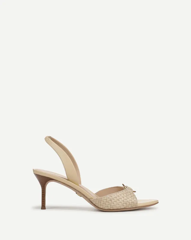 Tia Raffia Slingback Sandal made by Veronica Beard