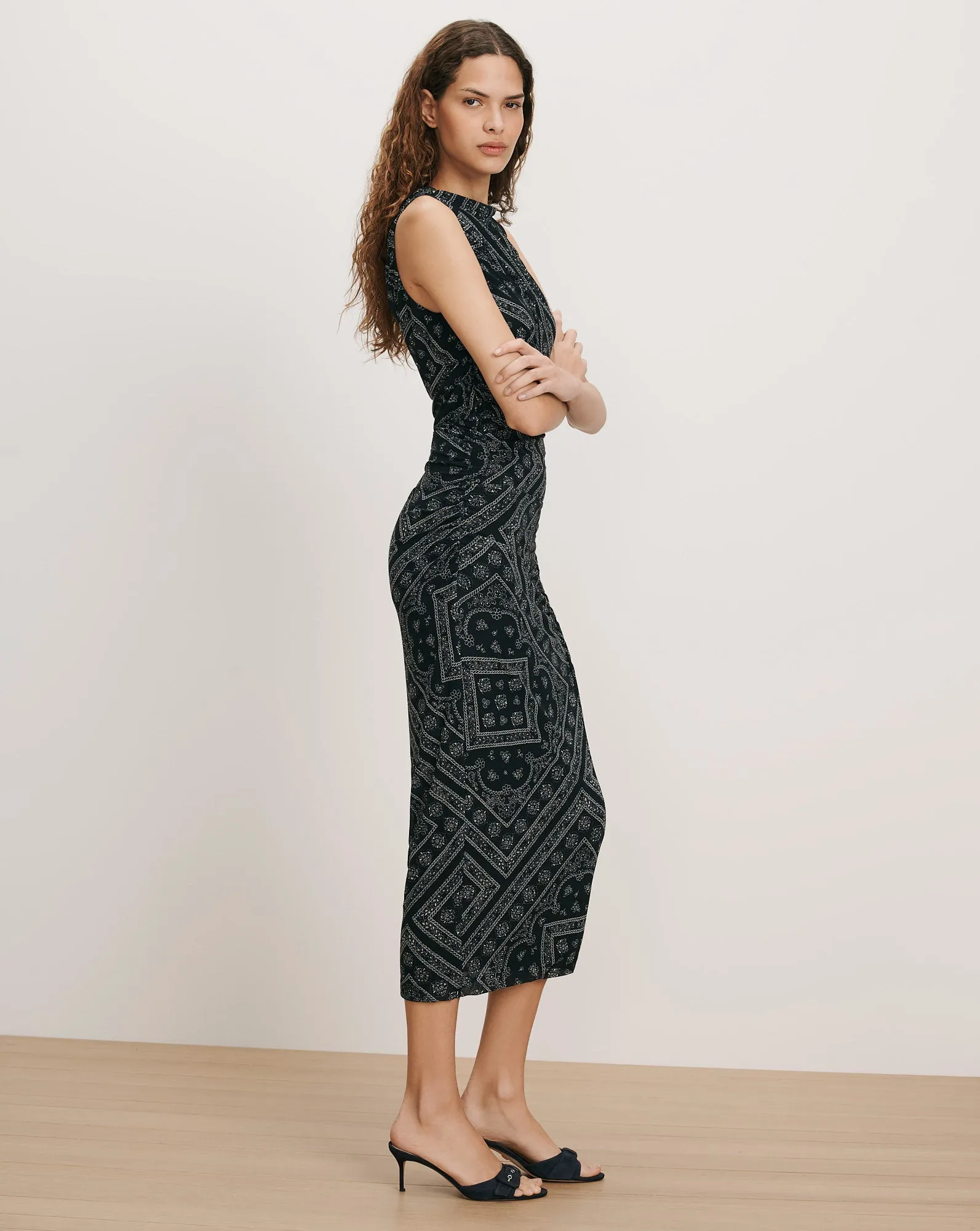 Sylviani Bandana Midi Dress sold by Veronica Beard product image thumbnail 2