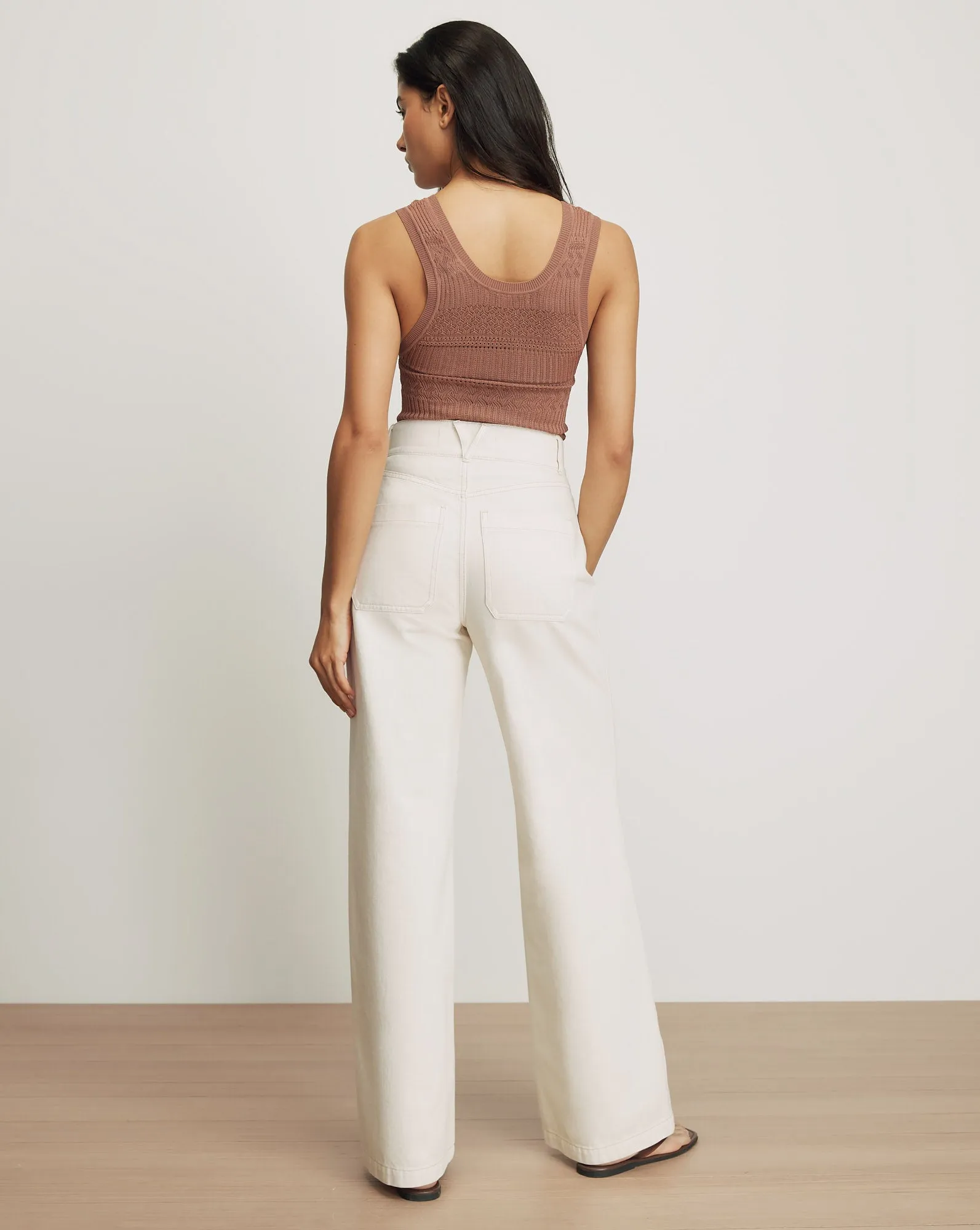 Taylor Patch-Pocket Wide-Leg Jean sold by Veronica Beard product image thumbnail 5