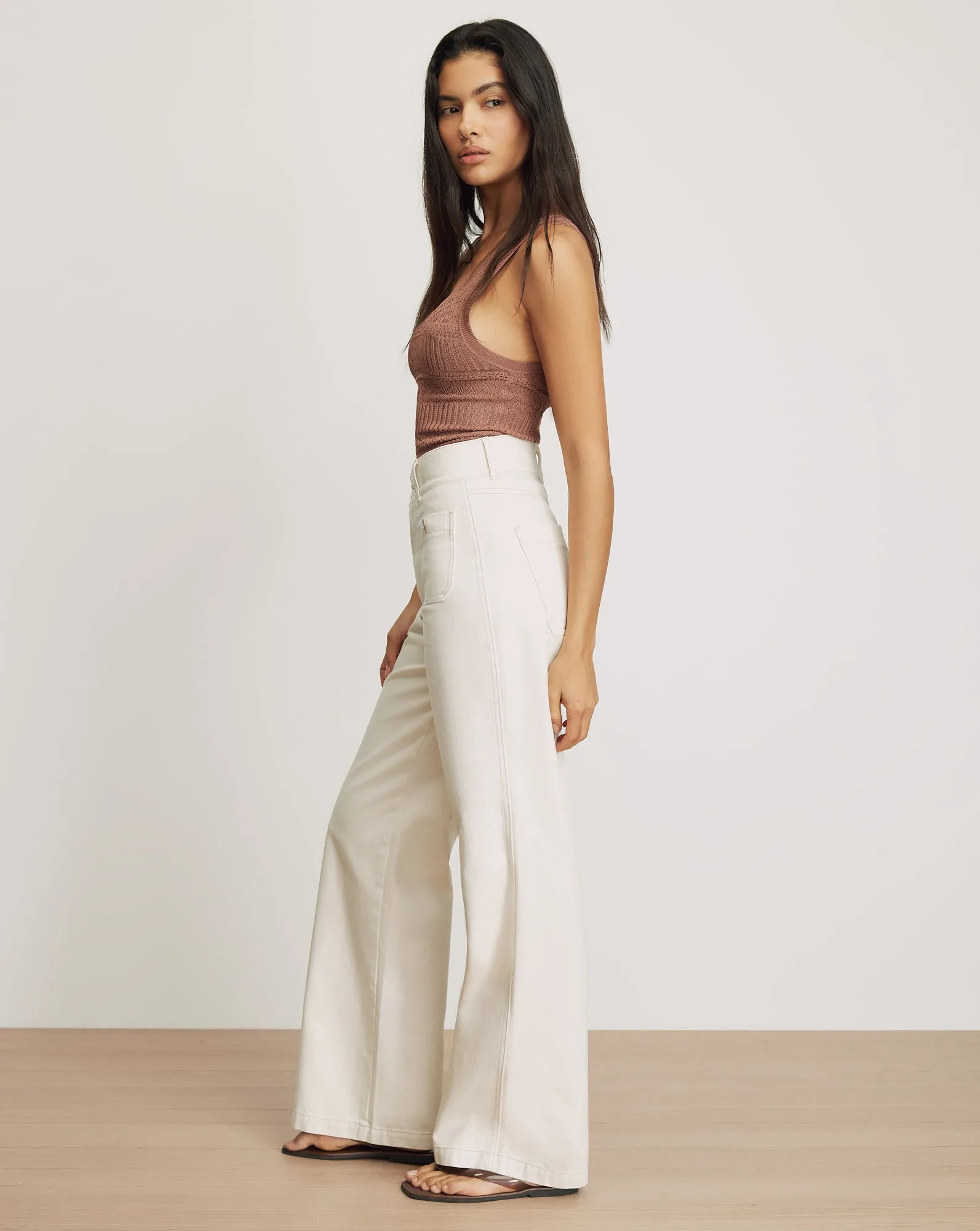 Taylor Patch-Pocket Wide-Leg Jean sold by Veronica Beard product image thumbnail 3