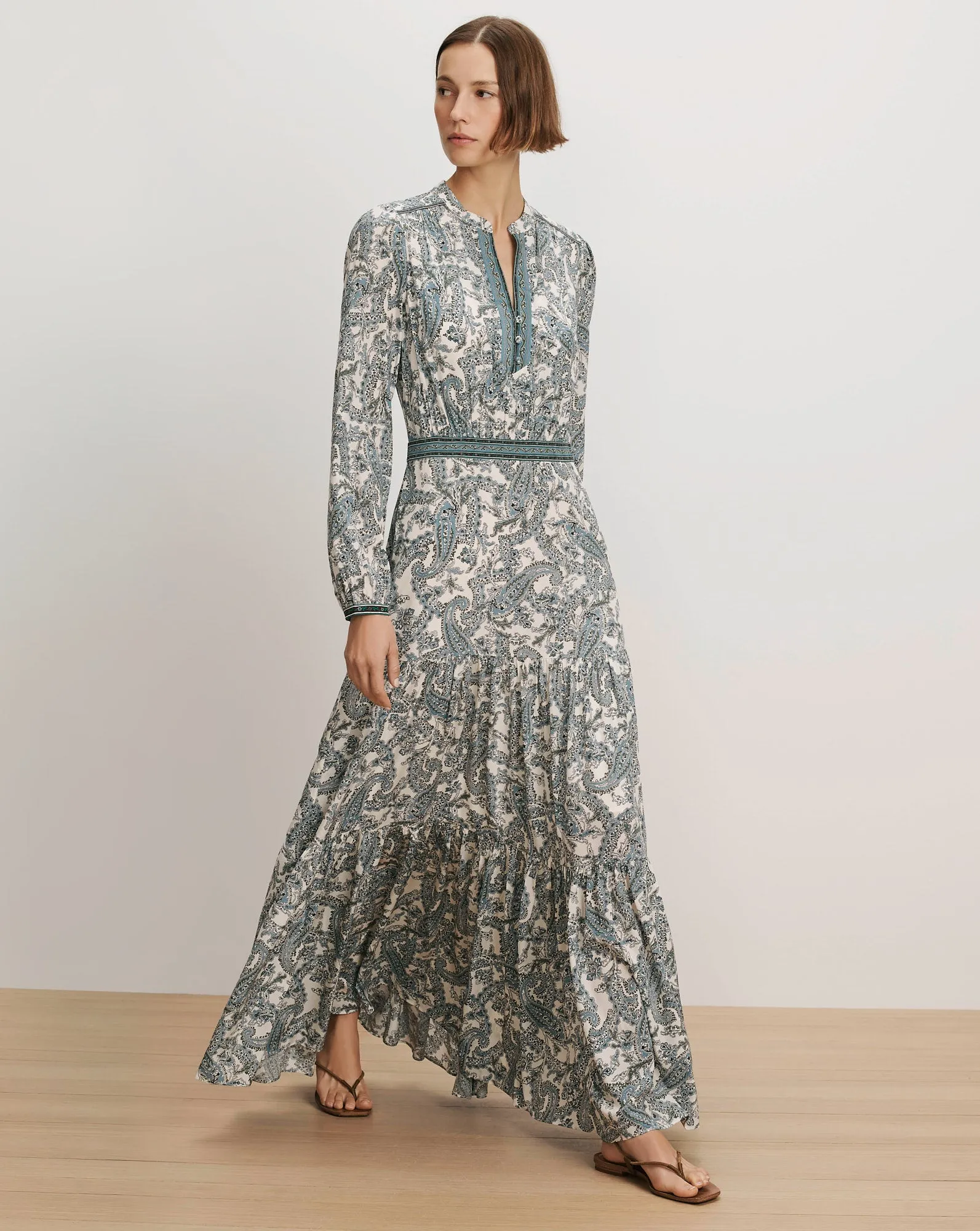 Sama Paisley Maxi Dress sold by Veronica Beard