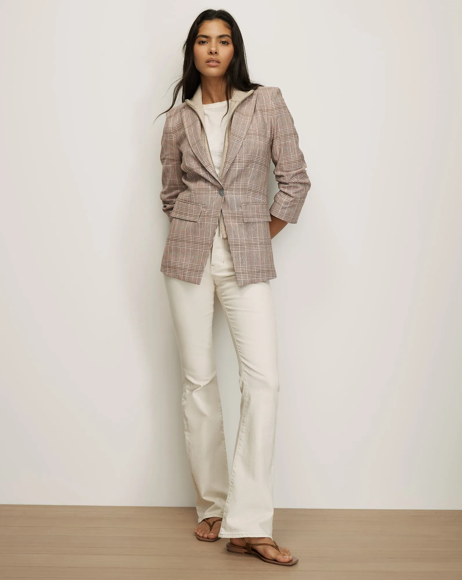 Clayton Plaid Dickey Jacket sold by Veronica Beard product image thumbnail 3