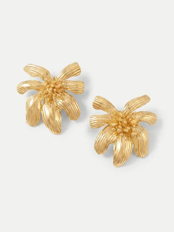 Flower Statement Earring made by Veronica Beard