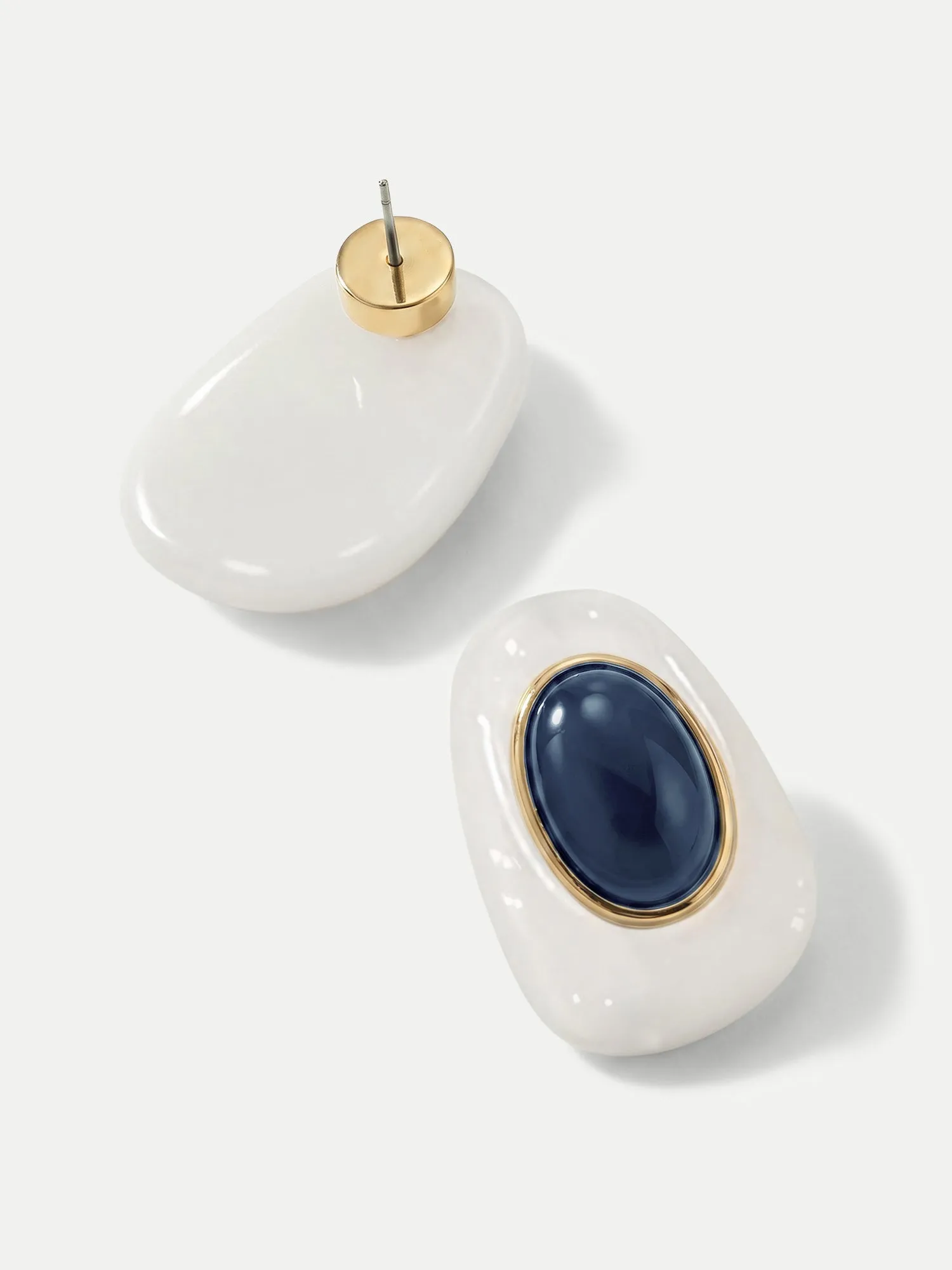 Tiger’s Eye Cabochon Earring sold by Veronica Beard product image thumbnail 5