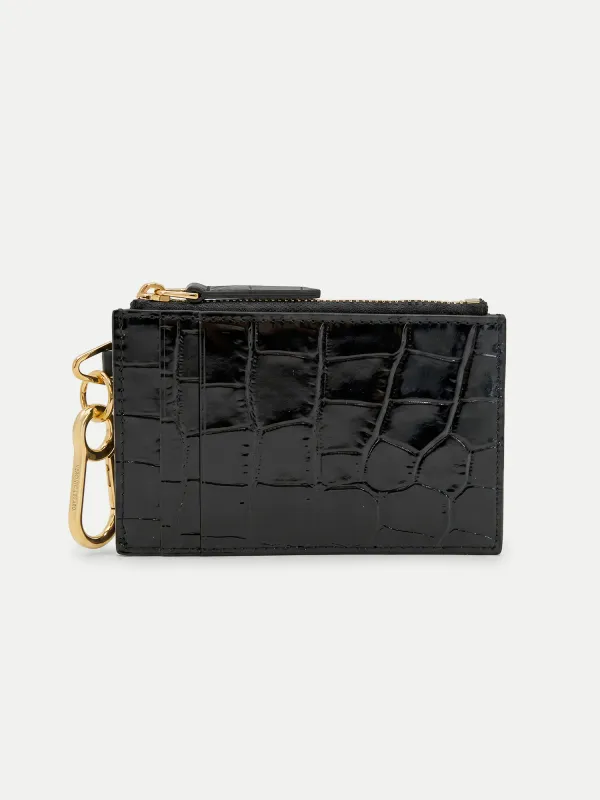 Croc-Embossed Card Holder made by Veronica Beard