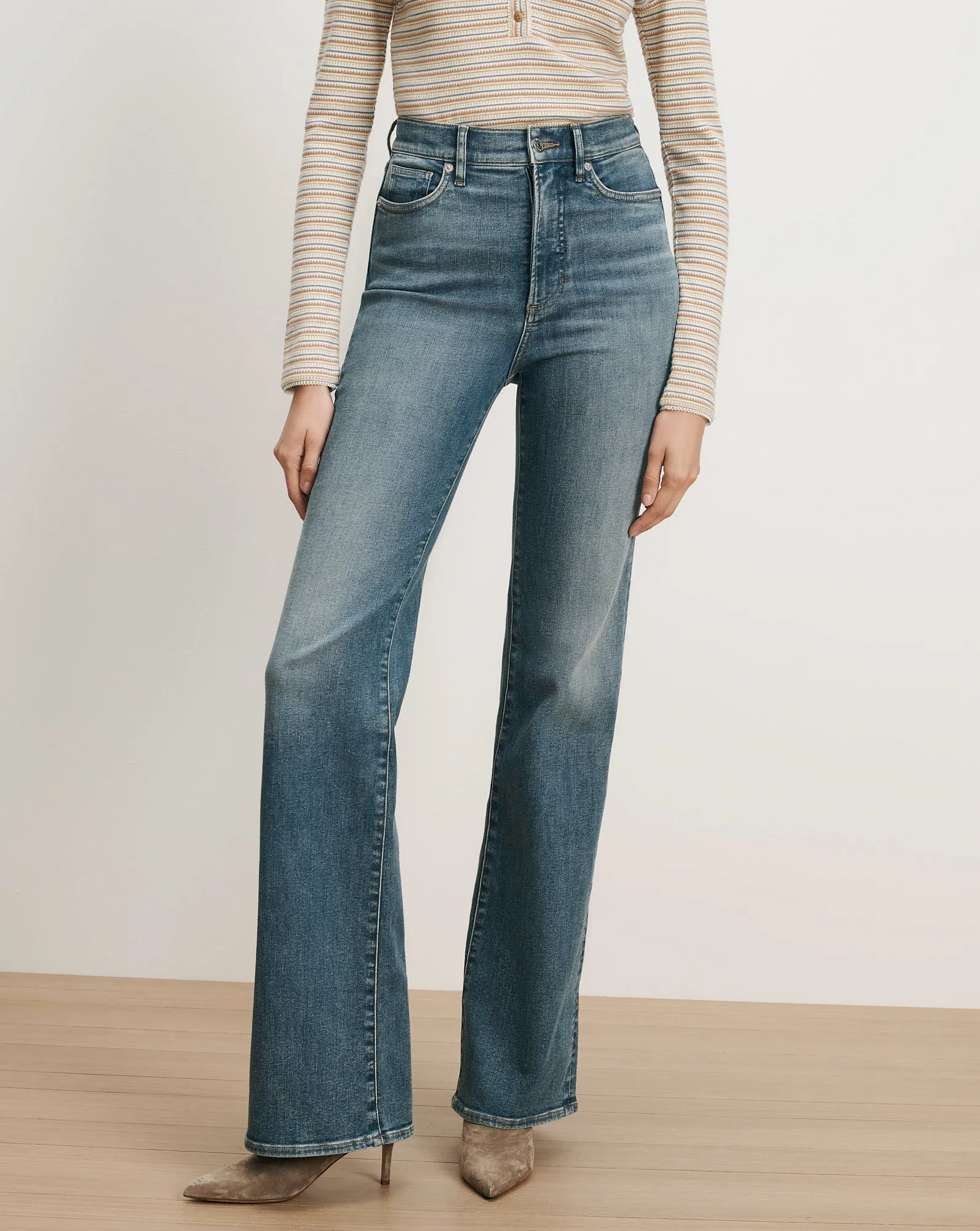 Crosbie Slim Wide-Leg Jean sold by Veronica Beard product image thumbnail 2