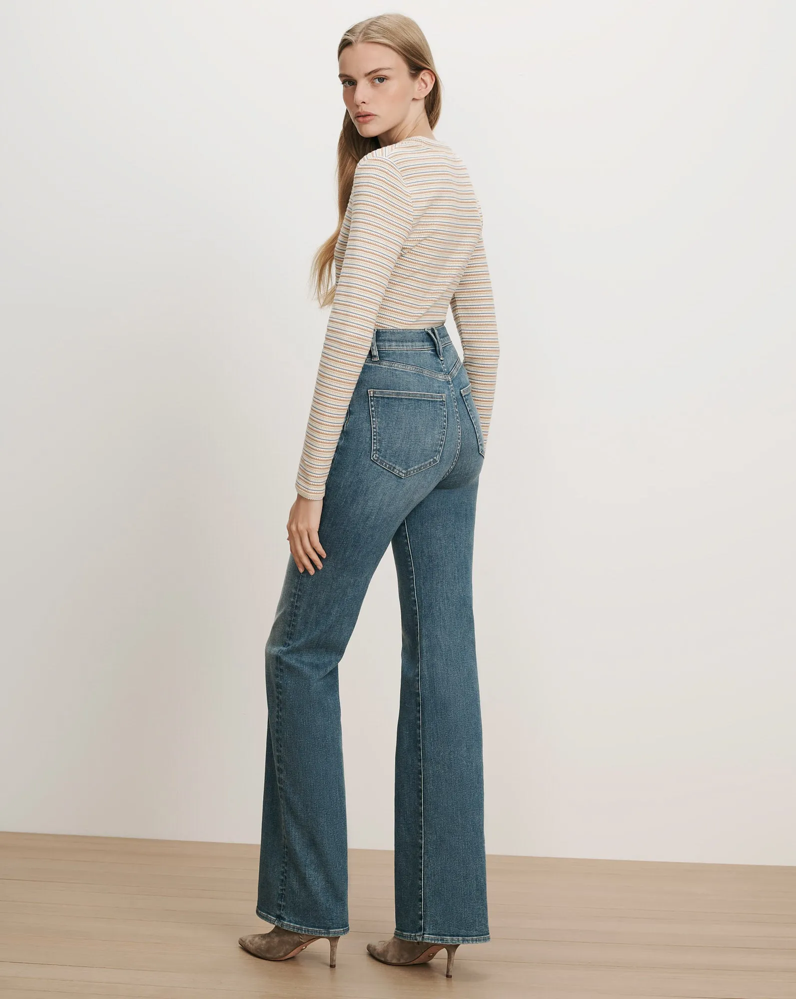 Crosbie Slim Wide-Leg Jean sold by Veronica Beard product image thumbnail 5