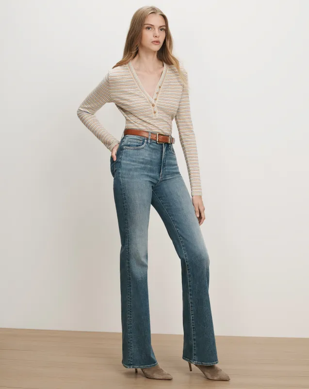 Crosbie Slim Wide-Leg Jean made by Veronica Beard