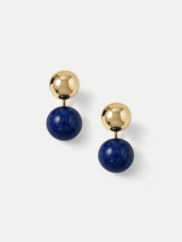 Lapis Drop Earring made by Veronica Beard