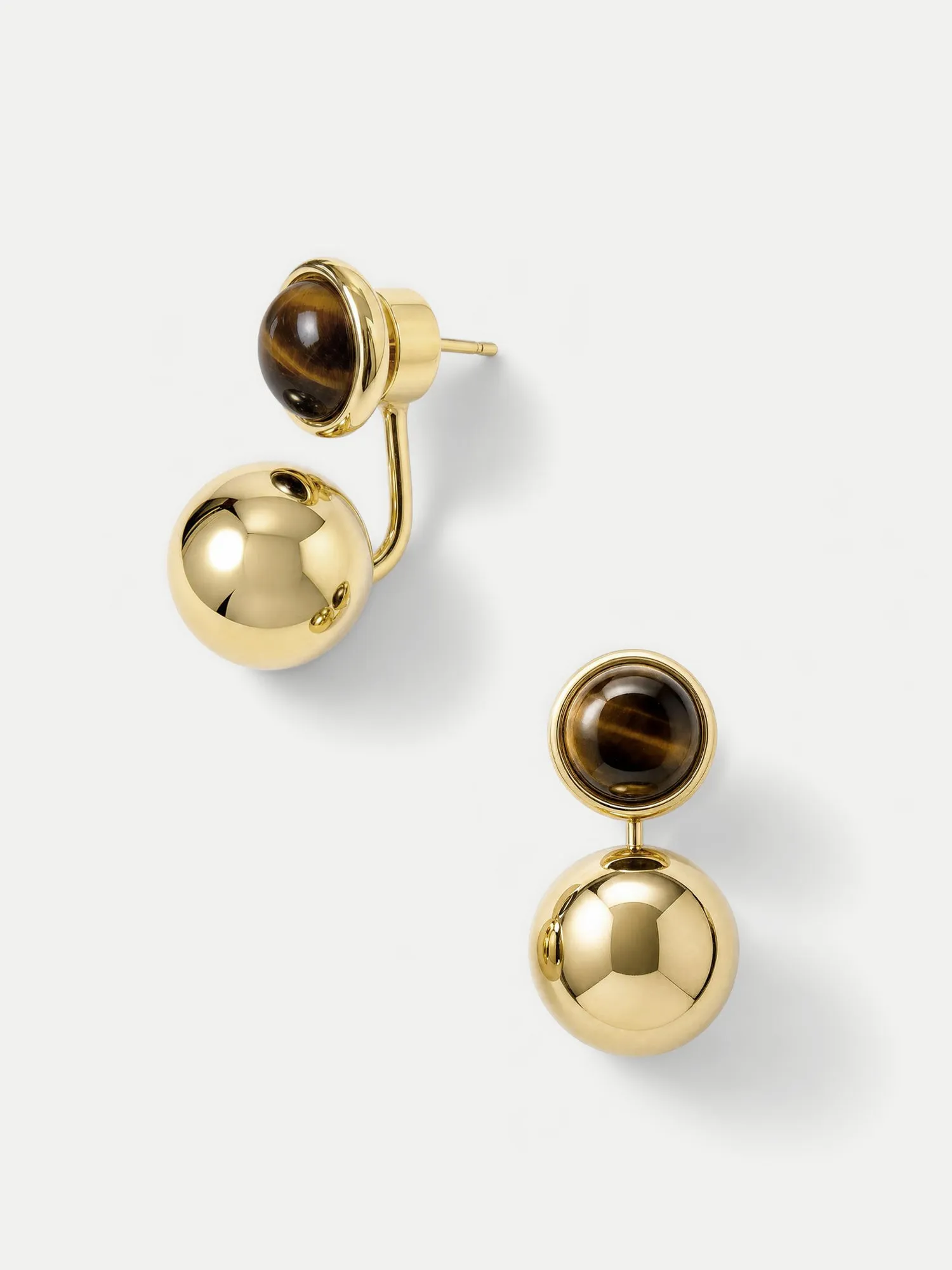 Tiger's Eye Drop Earring sold by Veronica Beard product image thumbnail 2