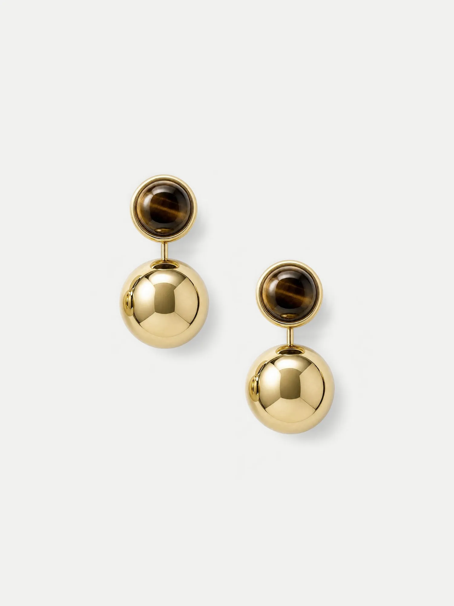 Tiger's Eye Drop Earring sold by Veronica Beard
