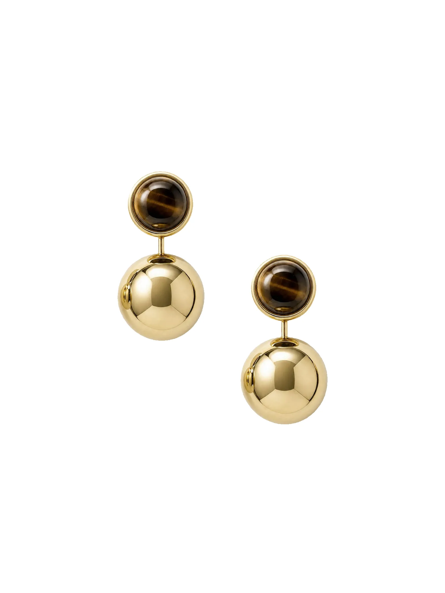 Tiger's Eye Drop Earring sold by Veronica Beard product image thumbnail 3