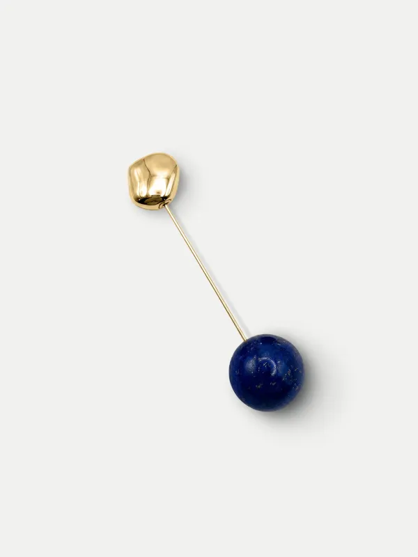 Lapis Pin Brooch made by Veronica Beard